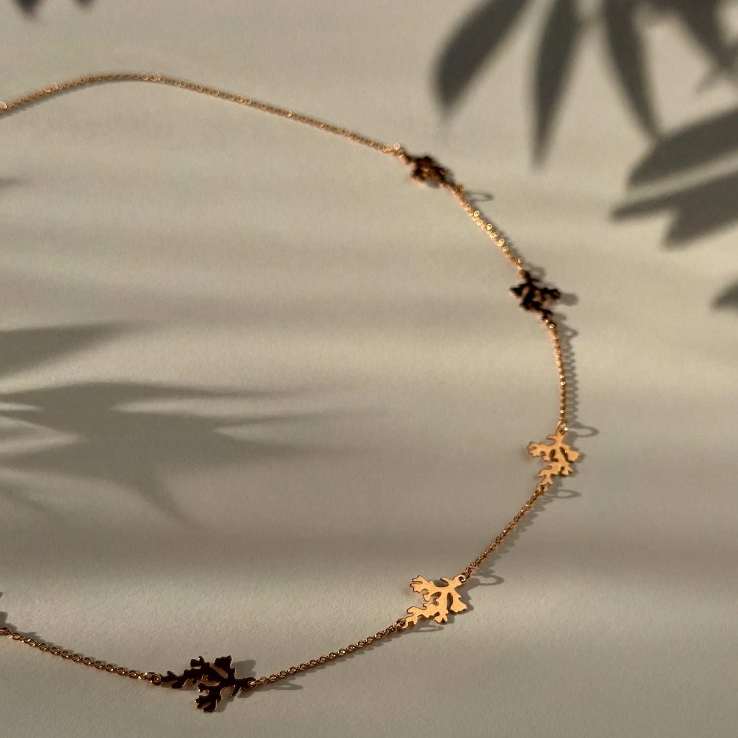 Love in Corals Necklace with 7 Fixed Corals
