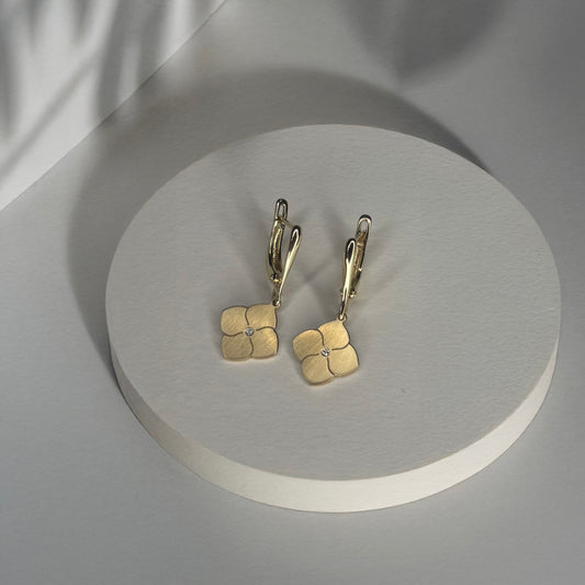 Cercei din Aur Cu Diamant| Cercei Femei din Aur| Cadou Femei| Fine Gold Jewelry|Diamond Gold Jewelry| Gift for Women| Diamond Gold Earrings