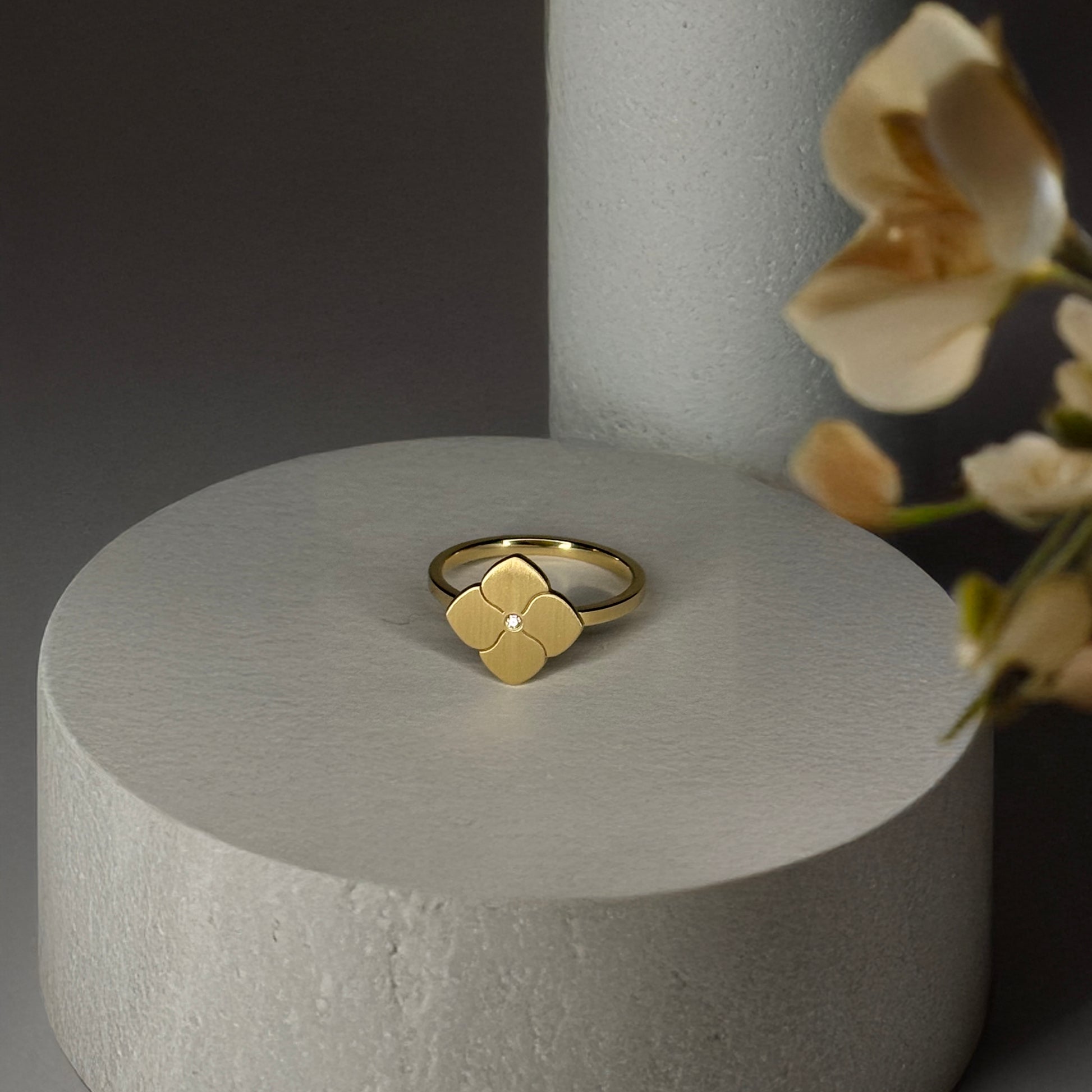 Gold Diamond Ring | Inel Aur cu Diamant| Cadou Femei Aur